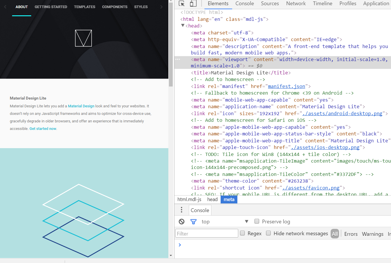 Web: How to solve when Material Design Lite cannot be responsive - POS ...